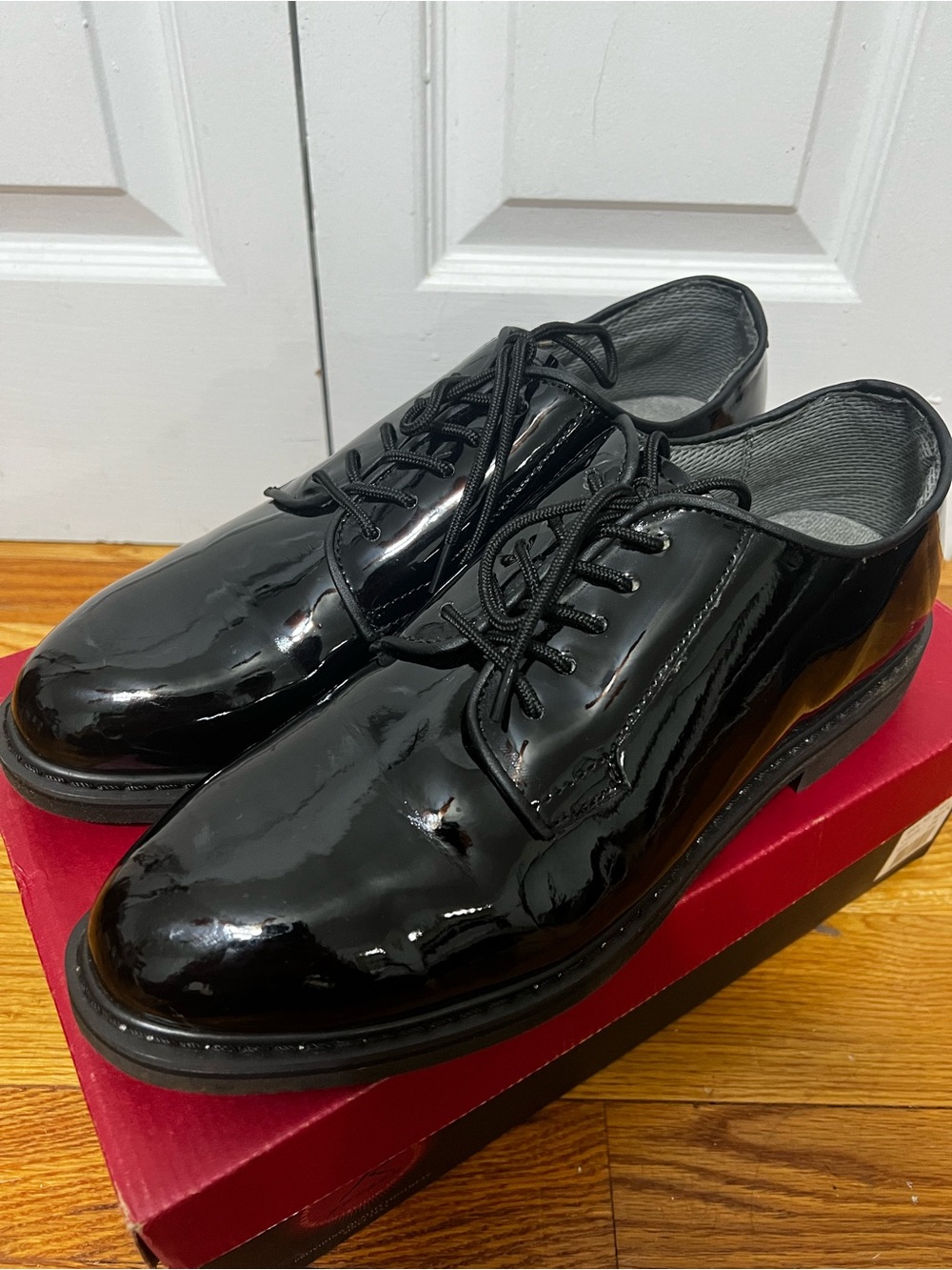 Rothco Black Patent Leather Lace-Up Oxfords